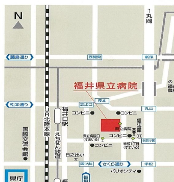 福井県立病院map画像